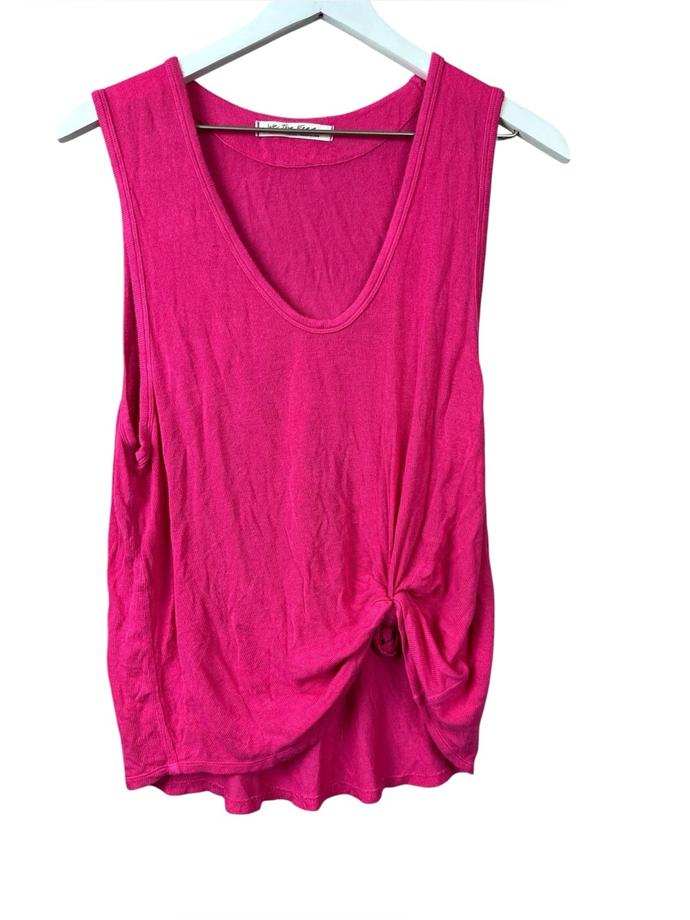 We the Free People Pink Side Tie Tank Top Women Sz M